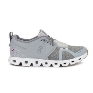 On Running Women’s 8.5 Cloud 5 Terry Sneaker Silver Grey & White Running Shoe
